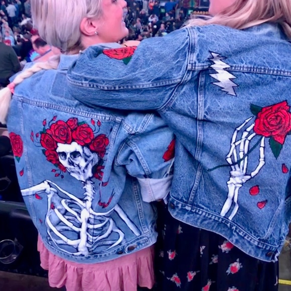 Vintage Levi's Hand painted Grateful Dead Jacket - Picture 8 of 10